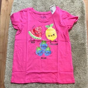 Girls size 5T pink fruit T-shirt the children’s place brand